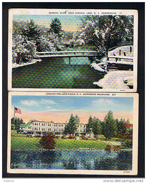 3 Postcards Adirondacks New York USA - Ref 291 - Adirondack