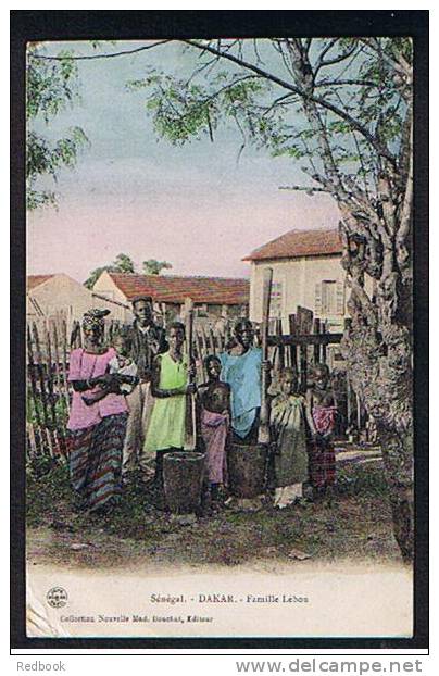 1907 Ethnic Postcard Senegal Dakar - Famille Lebou - Ex France Colony - Used To Brigg  UK - Ref 291 - Senegal