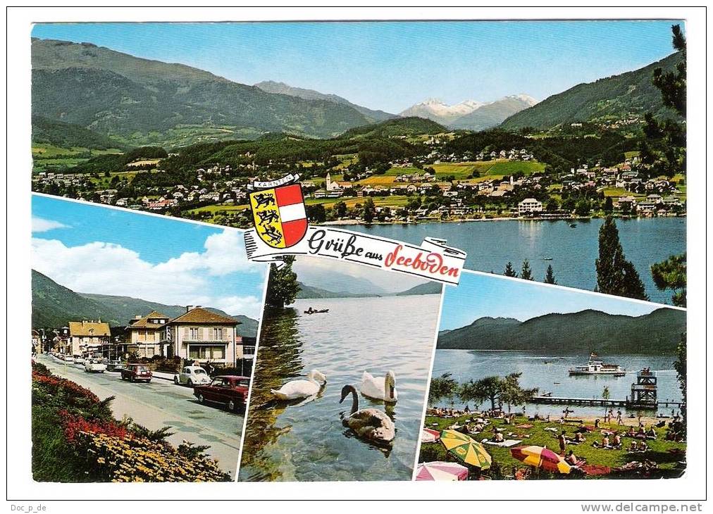 Austria - Österreich -  Seeboden - Ossiachersee - Autos - Cars - VW Käfer - Wappen - Ossiachersee-Orte