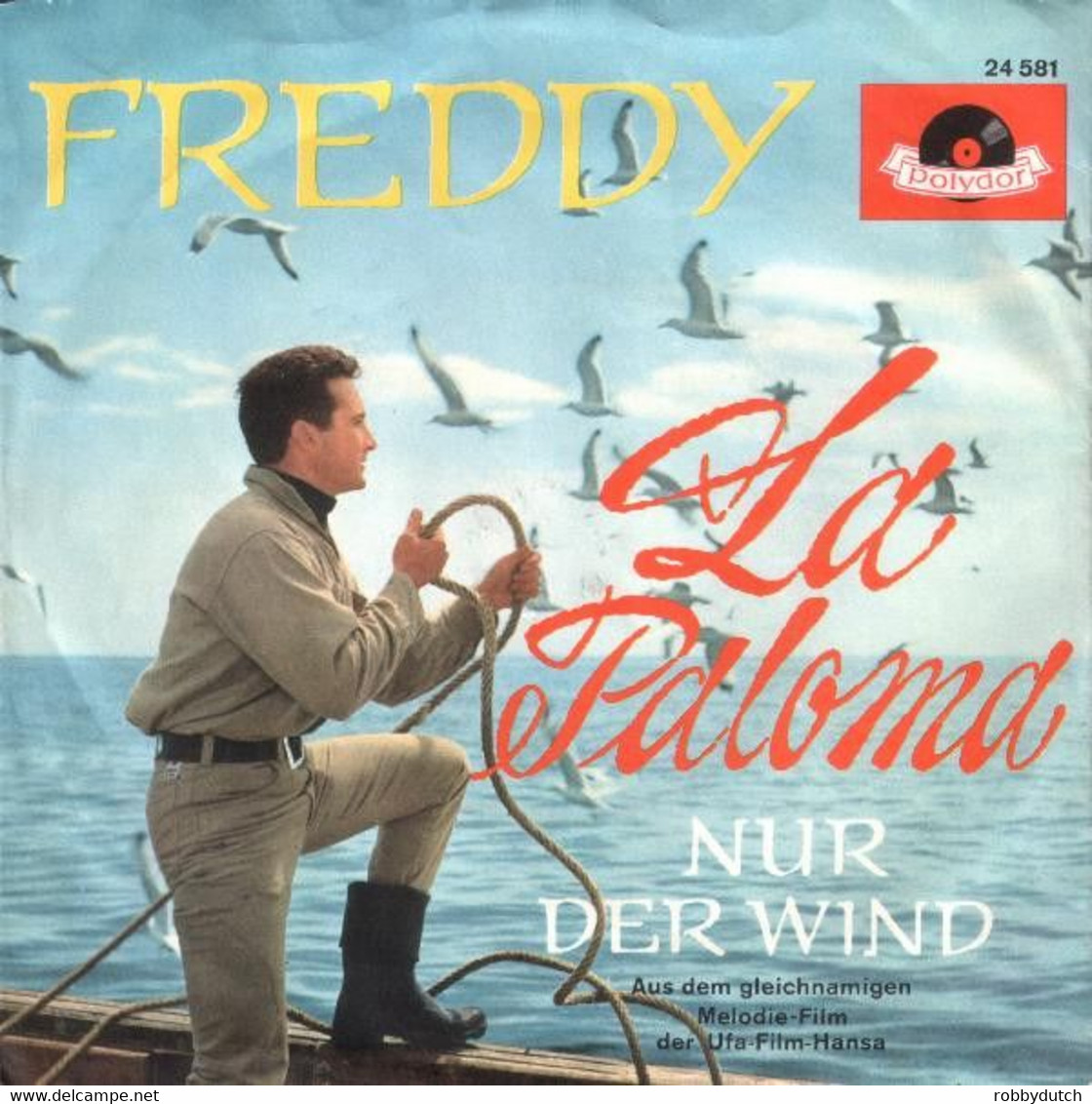 * 7" *  FREDDY (QUINN) - LA PALOMA (Germany 1956) Great Jukebox-single!!! - Other - German Music