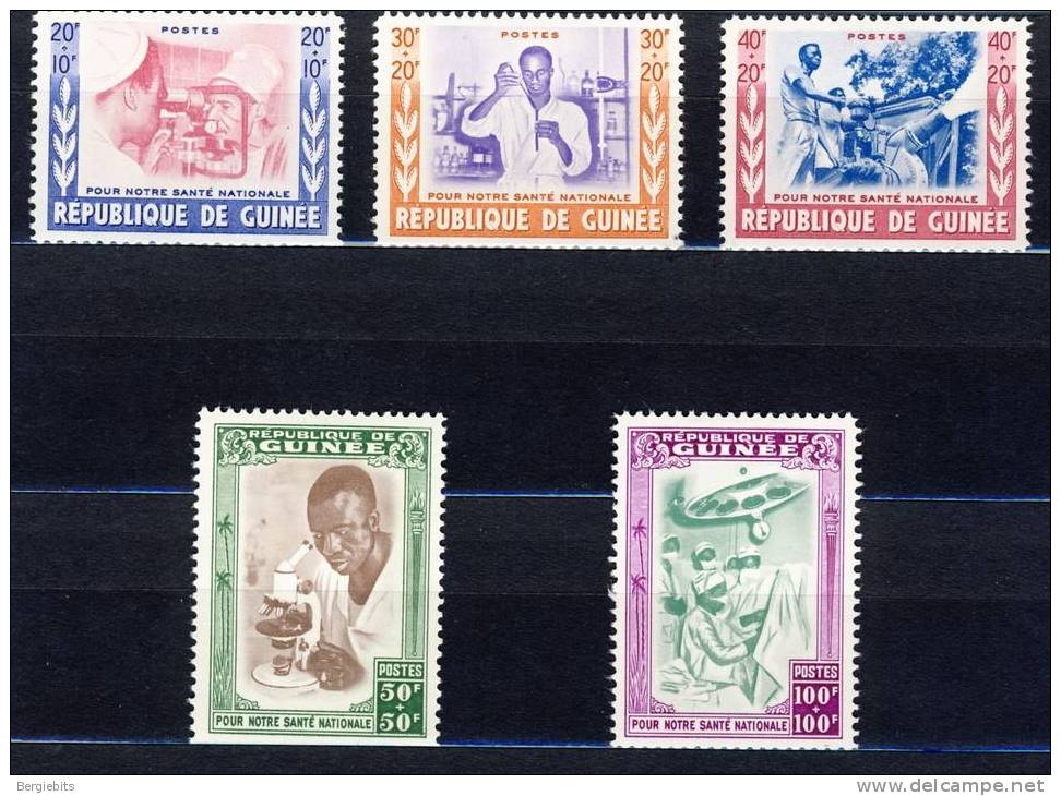 1960 Guinea Complete MH Health Set - Guinea (1958-...)