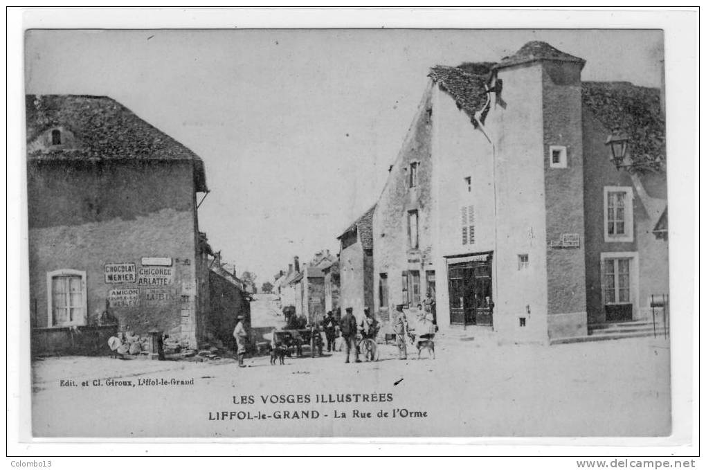 88 LIFFOL LE GRAND LA RUE DE L'ORME ANIMEE - Liffol Le Grand