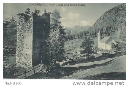 PONTRESINA  ALTER TURM UND SANTA MARIA - Pontresina