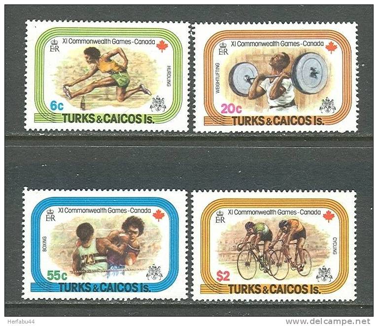 Turks & Caicos Islands  Commonwealth Games Canada  Set SC# 355-58 Mint - Turks And Caicos