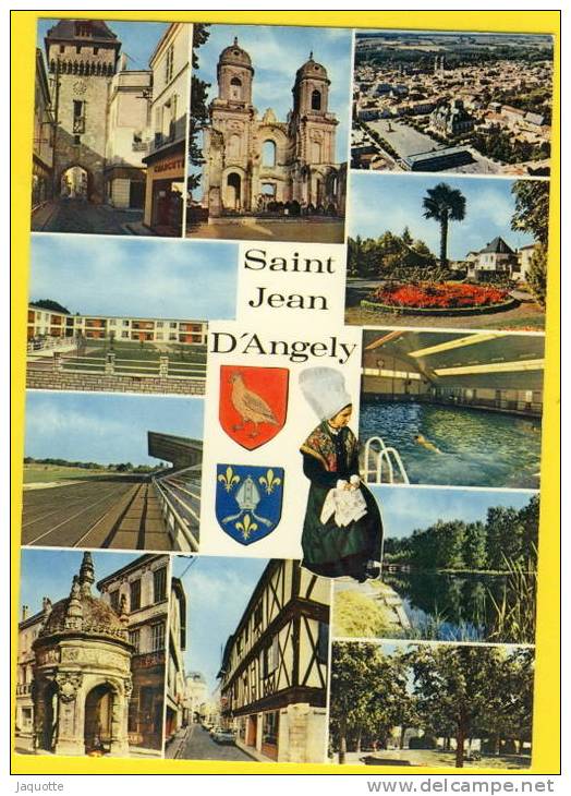 SAINT JEAN D´ANGELY -Charentes Mart.- Multivues Blason Personnage - Saint-Jean-d'Angely