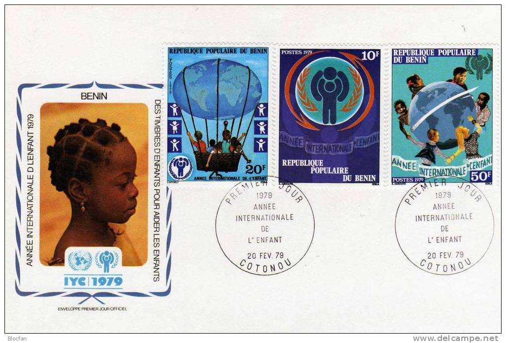 UNICEF Kindertag  1979 Kinder In Der Welt Dahomey Benin 170/2 FDC 2€ - UNICEF