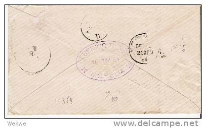 Mex187/ Mexiko,  Morelia 1884-Berlin, Michel 128 (Paar) - Mexiko