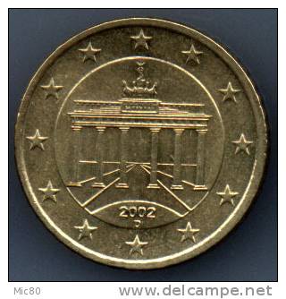 Allemagne 50 Cts Euro 2002 D Sup/spl - Allemagne