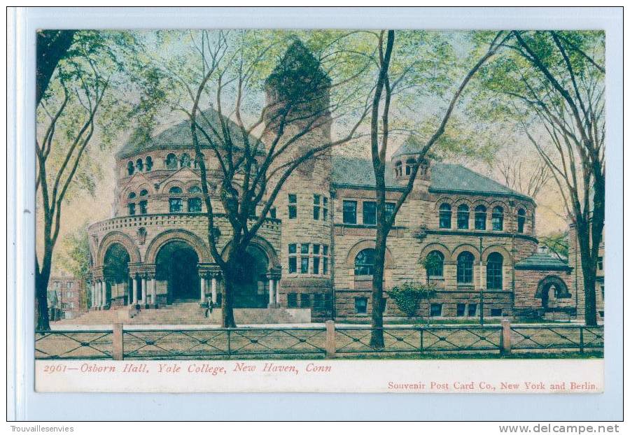 2961. OSBORN HALL, YALE COLLEGE, NEW HAVEN, CONN. - New Haven