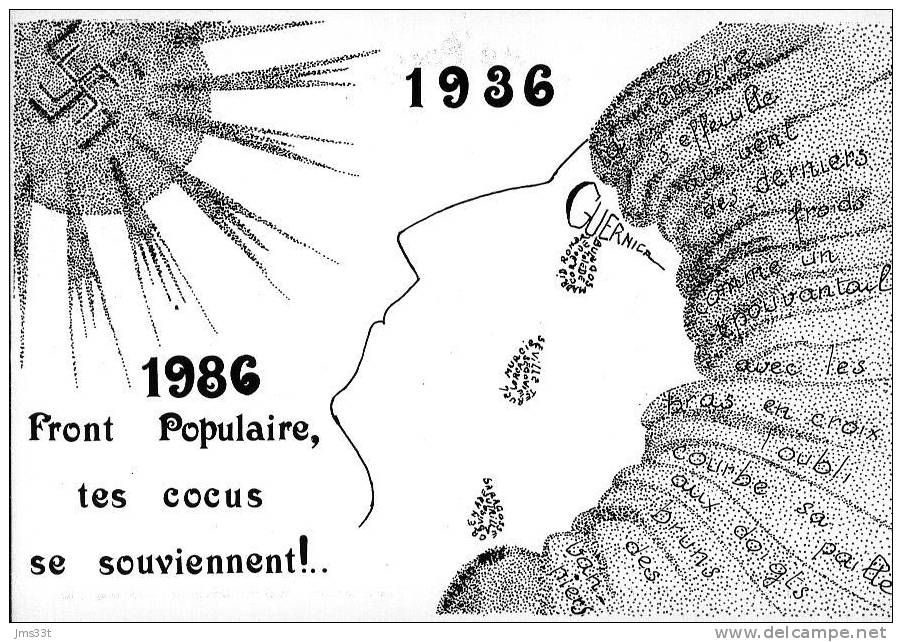 CPM - Hommage Aux Brigades Internationales Par MADMO --> Très Rare !!! (thème "Front Populaire") - Eventos