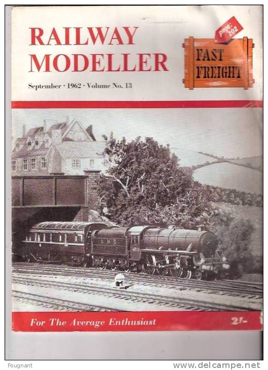 GRANDE-BRETAGNE:Revue:RAI LWAY MODELLER.September 1962.Volume N°13.Nombreuses Photos. - Transportes