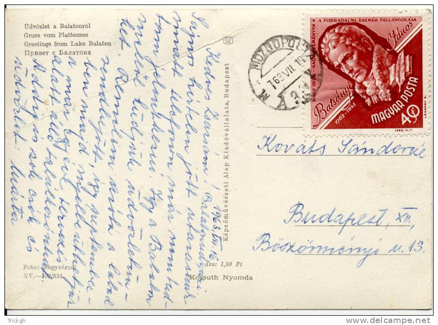 Mozgopolta -- Budapest 1963 - Postmark Collection