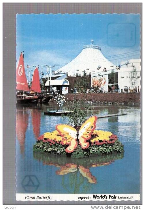 EXPO '74 World's Fair - Spokane, Washington - Floral Butterfly - Spokane
