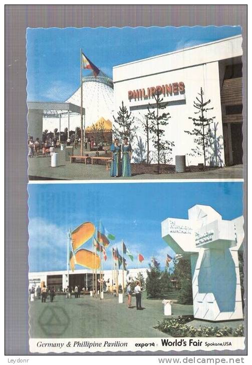 EXPO '74 World's Fair - Spokane, Washington - Germany & Phillipine Pavilion - Spokane