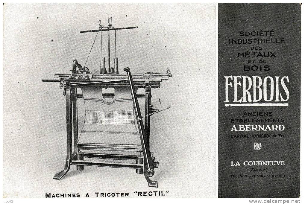 La Courneuve  Ferbois Machine A Tricoter - La Courneuve