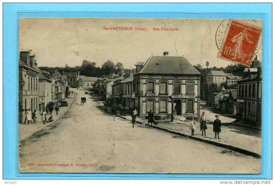 B - 61 - SAINT GAUBURGE - Rue Principale - Autres & Non Classés