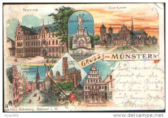 AK.Litho.Gruss Aus Münster. - Münster