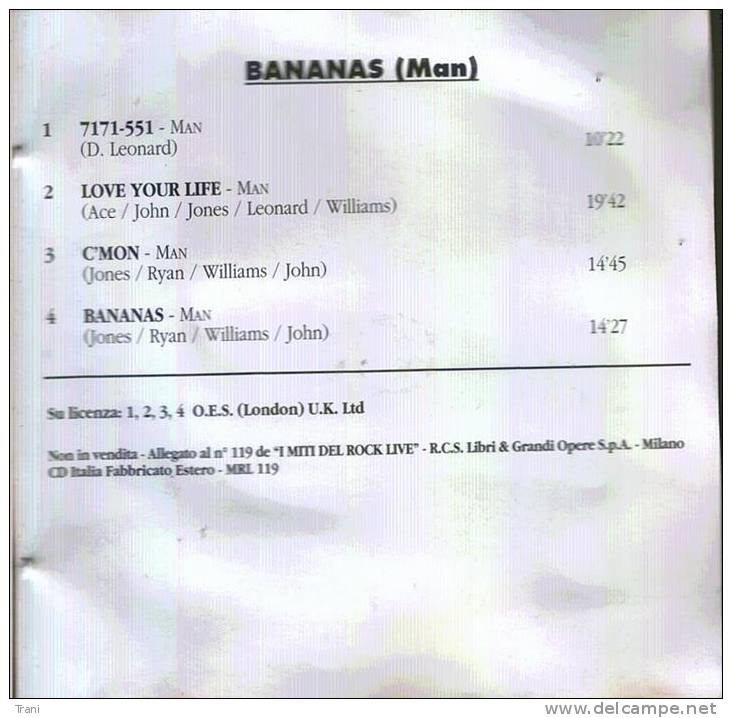 ROCK LIVE - BANANAS (Man) - Rock