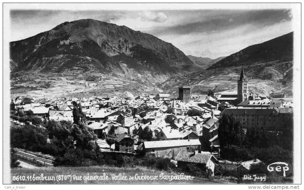 CPSM 05 EMBRUN VUE GENERALE VALLEE DE CREVOUX PARPAILLON - Embrun