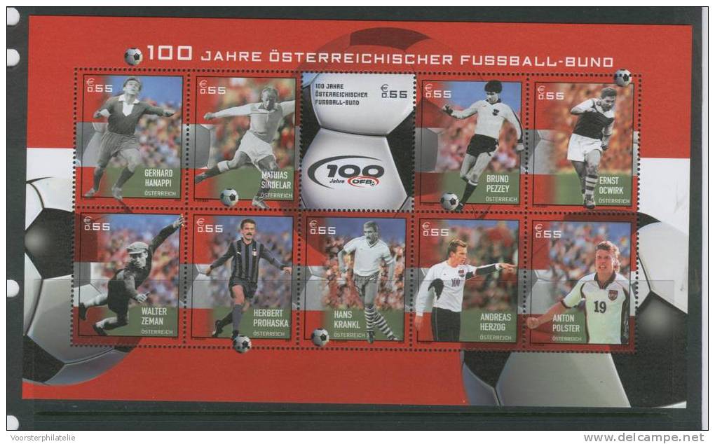 AUSTRIA 2004 ANK 2494-03 BLOCK 25 FUSSBAL SOCCER VOETBAL - Blocs & Feuillets