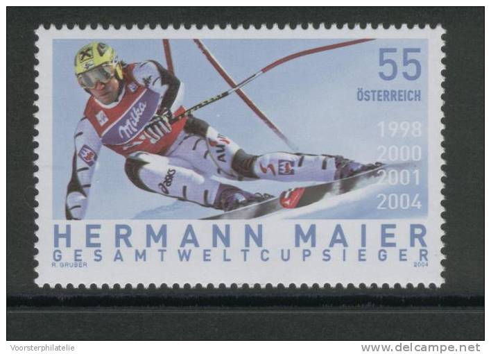 AUSTRIA 2004 ANK 2531 HERMANN MAIER SKIING - Unused Stamps