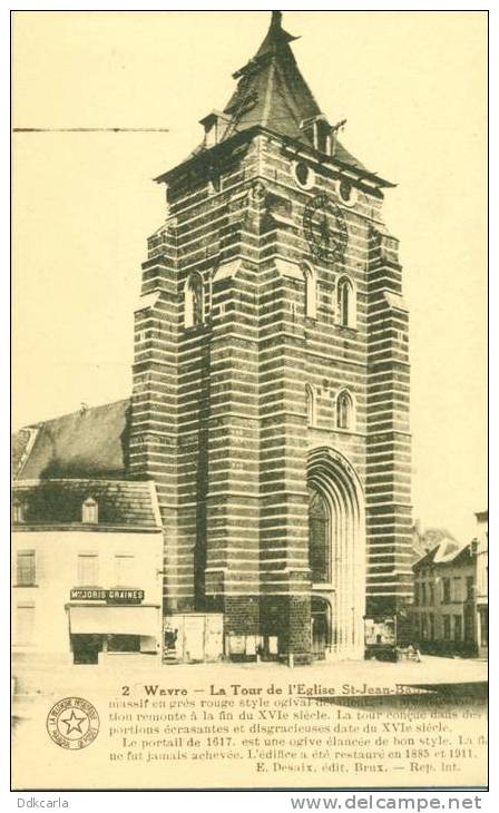 Wavre - La Tour De L´Eglise St.-Jean-Baptist - Waver
