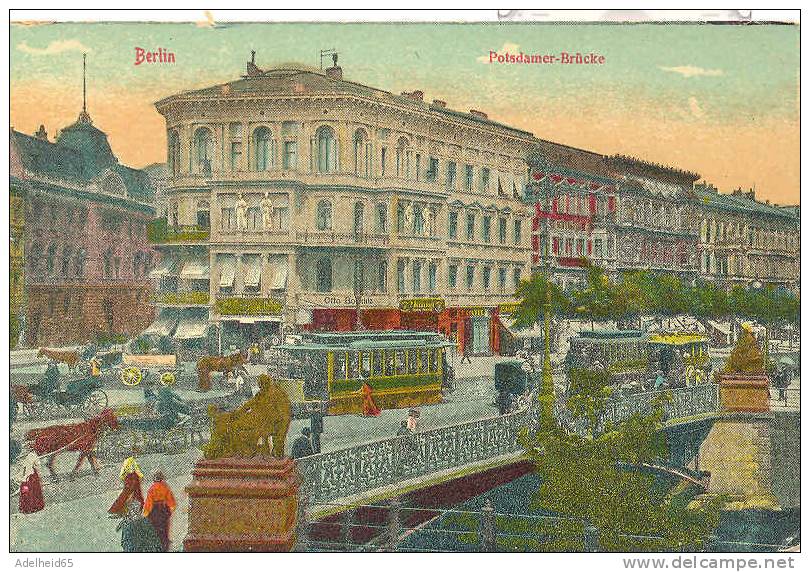 Berlin, Potzdamer-Brücke Strassenbahn Um 1910 N°101/9, Tram - Amberg