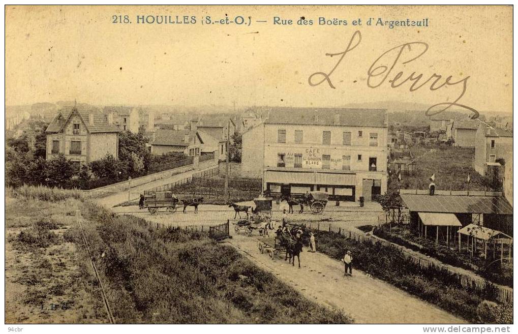 CPA(78) HOUILLES    Rue  Des Boers Et D Argenteuil - Houilles