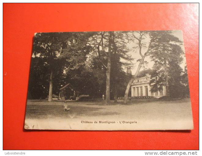 CPA-(95-VAL D´OISE)-CHÂTEAU DE MONTLIGNON-L´ORANGERIE-ANIMEE AVEC FILLETTE - Montlignon