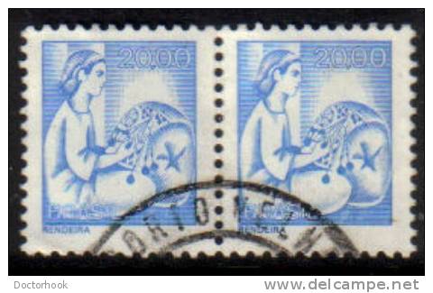 BRAZIL   Scott #  1457  VF USED Pair - Used Stamps
