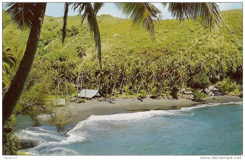 TOM - Vue Plongeante De La Plage D´Arahoho (Tiare, Tahiti) - View From Above... - CPSM  : Photo Afo Giau C 20017 (1967) - Tahiti