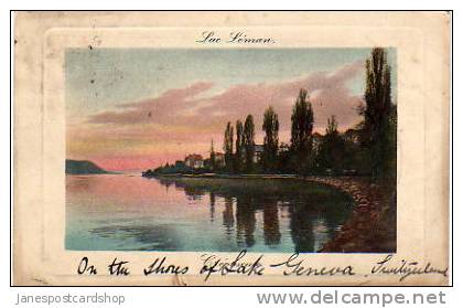 Swiss Postcard Posted In SUDAN  With 5 Millimes Stamp To Bradford ENGLAND C 1911 - Gland