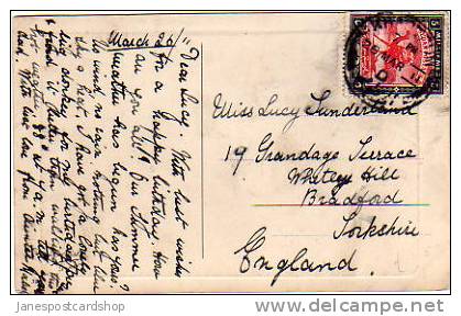 Swiss Postcard Posted In SUDAN  With 5 Millimes Stamp To Bradford ENGLAND C 1911 - Gland