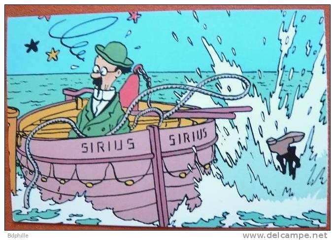 Lot De 2 CP Tintin Q8 Sans Volet Retour  Tournesol - Haddock - - Comicfiguren