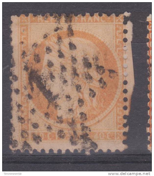 Lot N°7351  N°38, Oblit étoile Chiffrée 1 PL DE LA BOURSE - 1870 Belagerung Von Paris