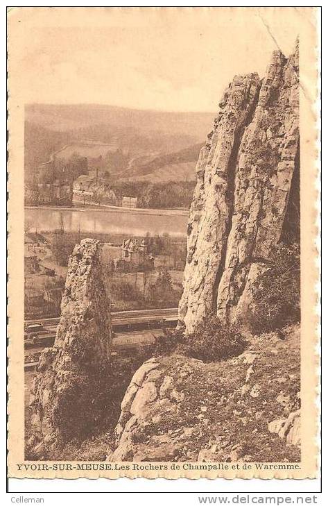 Yvoir Sur Meuse Les Rochers De Champalle Et De Waremme (c132) - Yvoir