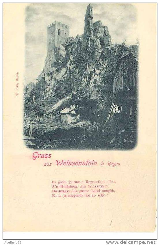 1898 Gruss Aus Weissenstein Bei Regen - Regen