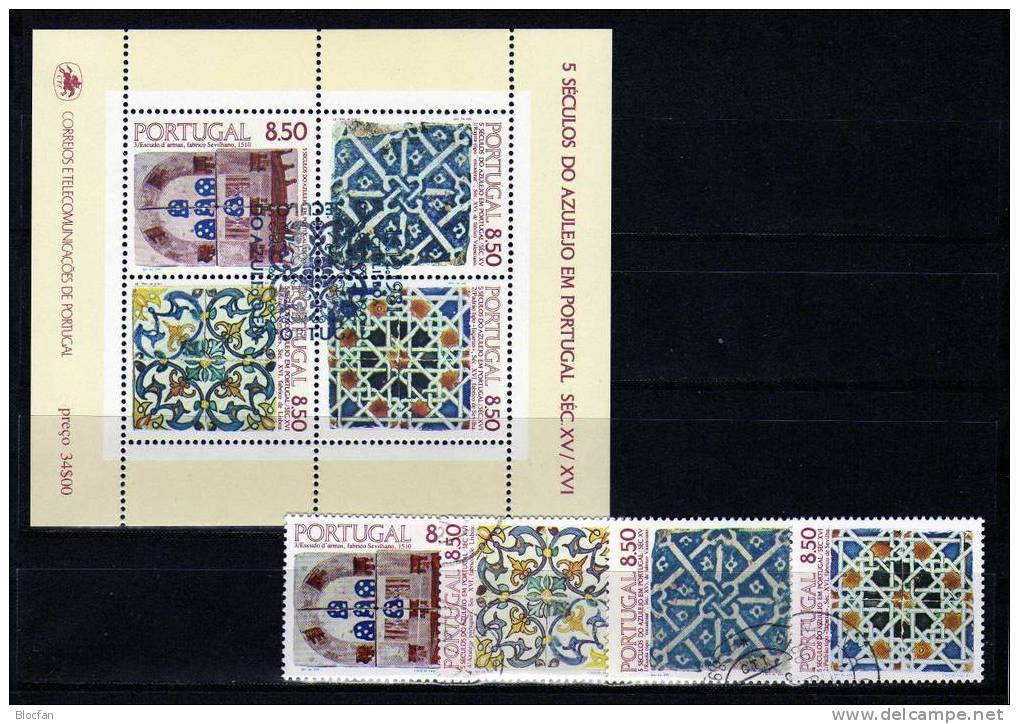 Azulejos Wandkachel I 4 Verschiedene Keramik Kleinbogen + Block 33 + Satz O 36€ - Ganze Bögen