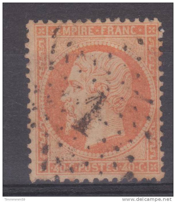 Lot N°7421  N°23 Orange, Oblit étoile Chiffrée PL DE LA BOURSE - 1862 Napoleon III