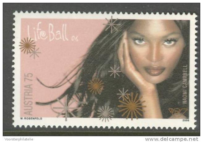 AUSTRIA 2006 ANK 2617 NAOMI CAMPBELL - Unused Stamps