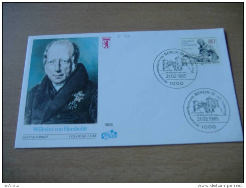 FDC Berlin MiNr. 731 Wilhelm Freiherr Von Humboldt - Sonstige & Ohne Zuordnung