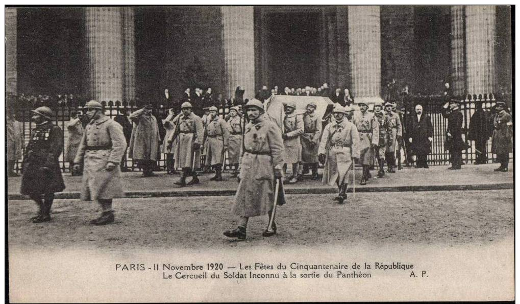 N363    -  PARIS  -    11-11-1920    Cerceuil Du Soldat Inconnu à La Sortie Du Panthéon - Autres & Non Classés