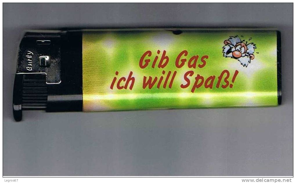 BRIQUET CURLY - GIB GAS ICH WILL SPASS... - Autres & Non Classés