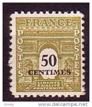 M2710 - FRANCE Yv N°704 * - 1944-45 Triumphbogen