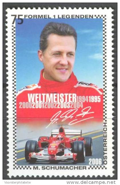 AUSTRIA 2006 ANK 2655 19941995 MICHEAL SCHUMACHER FORMEL 1 FORMULA 1 - Automobile