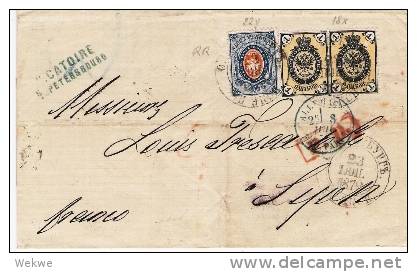 Rl076/ -RUSSLAND -   Petersburg 1872, 18x Paar, 22y Papier Senkrecht Gestreift (Brief, Cover, Letter, Lettre) - Briefe U. Dokumente