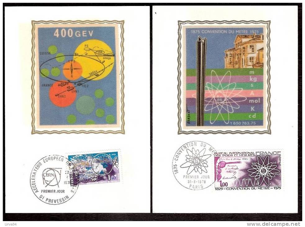 LOT 4 CARTES MAX-  TTB- THEME : SCIENCES ET TECHNIQUES- Dates Visibles Aux Scans. - Collections, Lots & Series