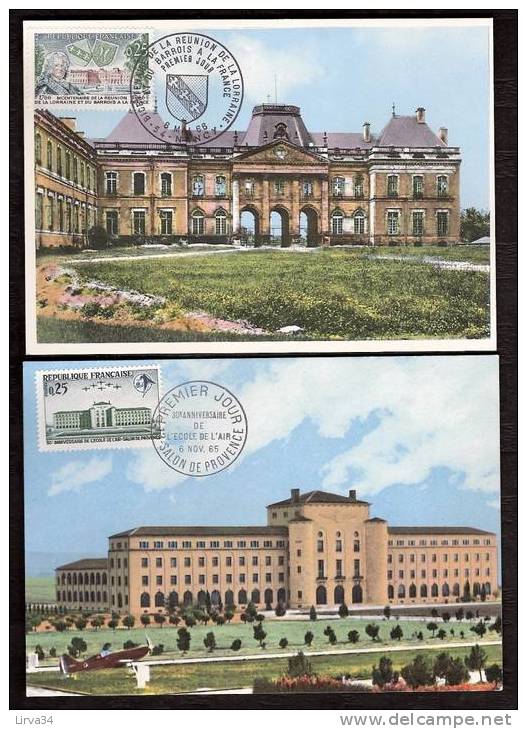 LOT 4 CARTES MAX-  TTB- THEME : CHATEAUX -TOURS - PALAIS.- Dates Visibles Aux Scans. - Lots & Serien