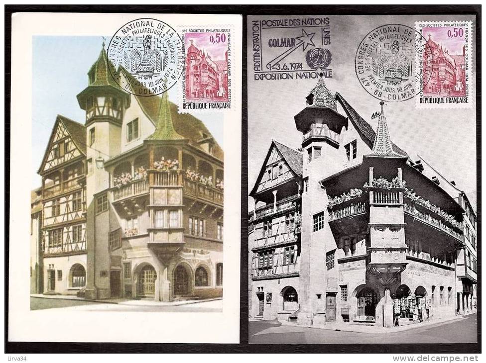 LOT 4 CARTES MAX-  TTB- THEME :VEILLES MAISONS- TOURS- .- Dates Visibles Aux Scans. - Collections, Lots & Series