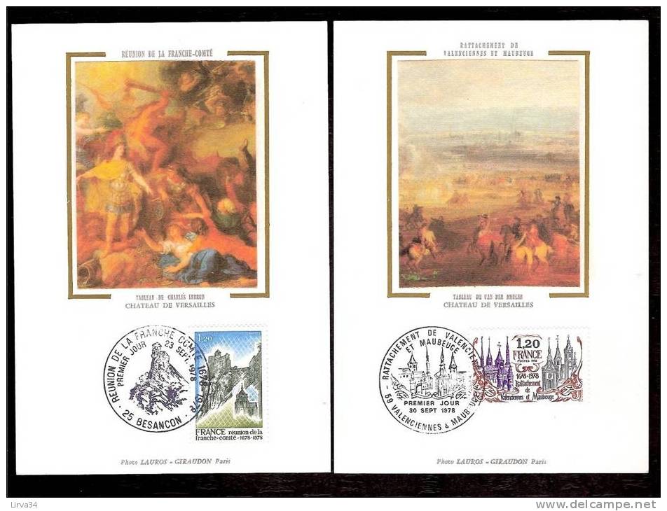 4 CARTES MAXIMUM - TTB- THEME : ART- : PEINTURE- TABLEAUX DE BATAILLES  - Dates Visibles Aux Scans. - Collections, Lots & Séries